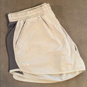 Under Armour Grey Running Shorts WITH POCKETS!